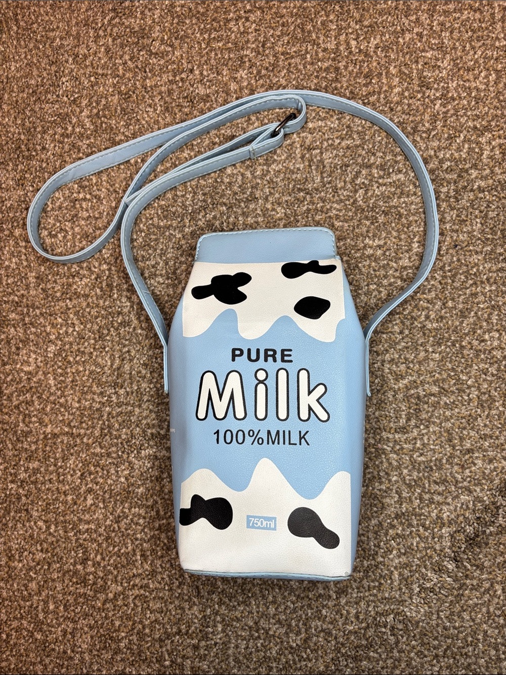 Novelty Pure Milk Blue Crossbody Purse